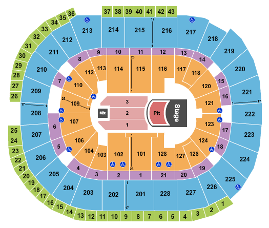 SAP Center SAP Center Seating Chart